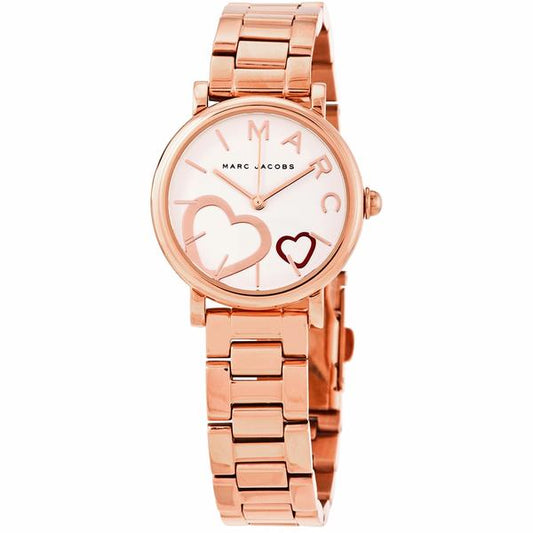 Marc Jacobs Classic White Dial Rose Gold Watch MJ3592