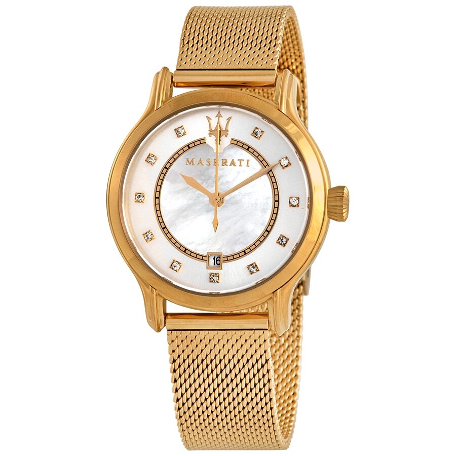 Maserati Epoca Diamond  Mother of Pearl Dial Ladies Watch R8853118502