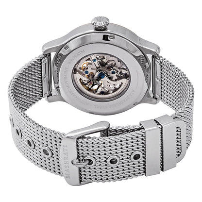 Maserati Epoca Automatic White Open Heart Dial Men's Watch R8823118001