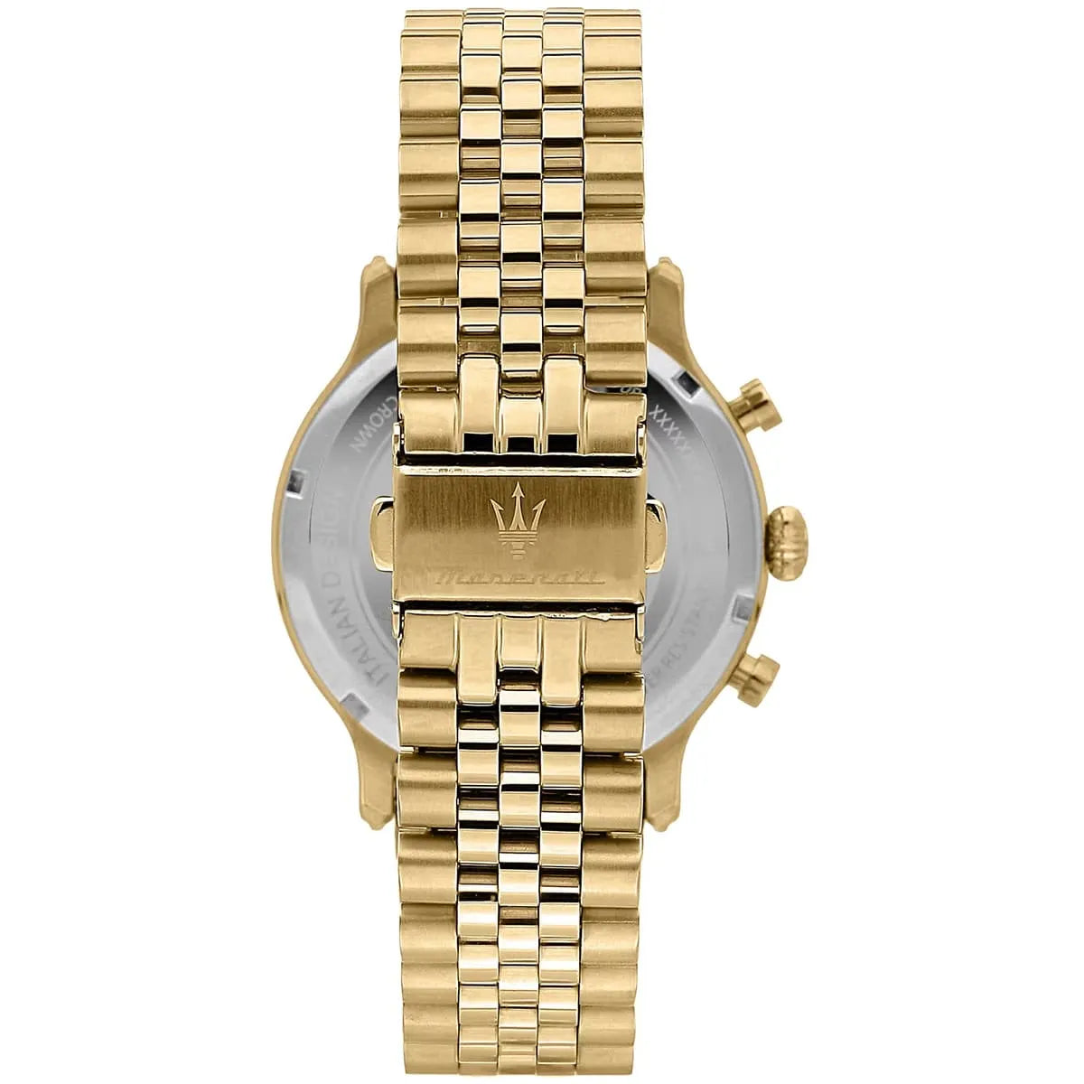 Maserati Epoca Gold Tone Chronograph Black Dial Quartz R8873618023 100M Men's Watch