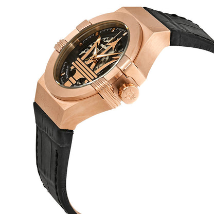 Maserati Potenza Automatic Black/Skeleton Dial Men's Watch R8821108002