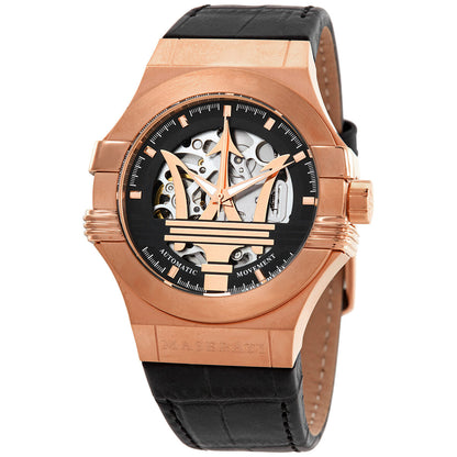 Maserati Potenza Automatic Black Skeleton Dial Men's Watch R8821108039