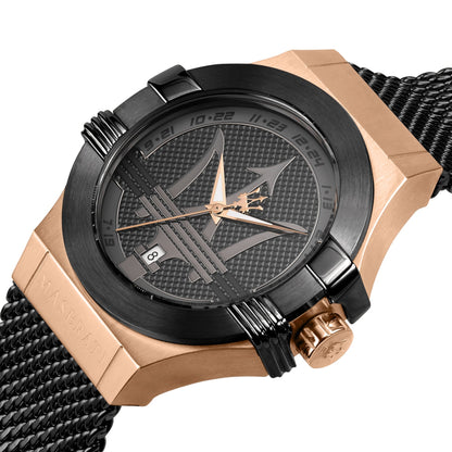 Maserati Potenza Black Mesh Bracelet Men's Watch R8853108010