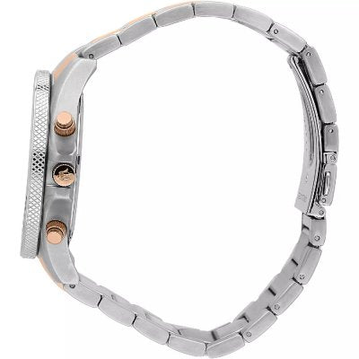 Maserati Sfida side profile showing silver and rose gold two-tone bracelet