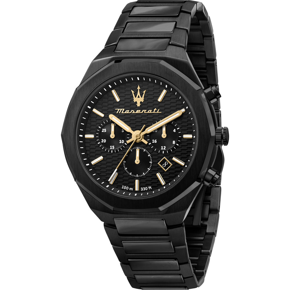 Maserati Stile Black Chronograph Men's Watch R8873642005