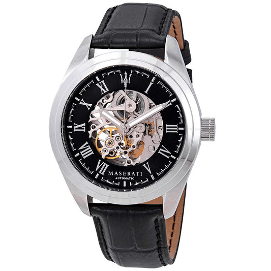 Maserati Traguardo Automatic Black Dial Men's Watch R8871612001