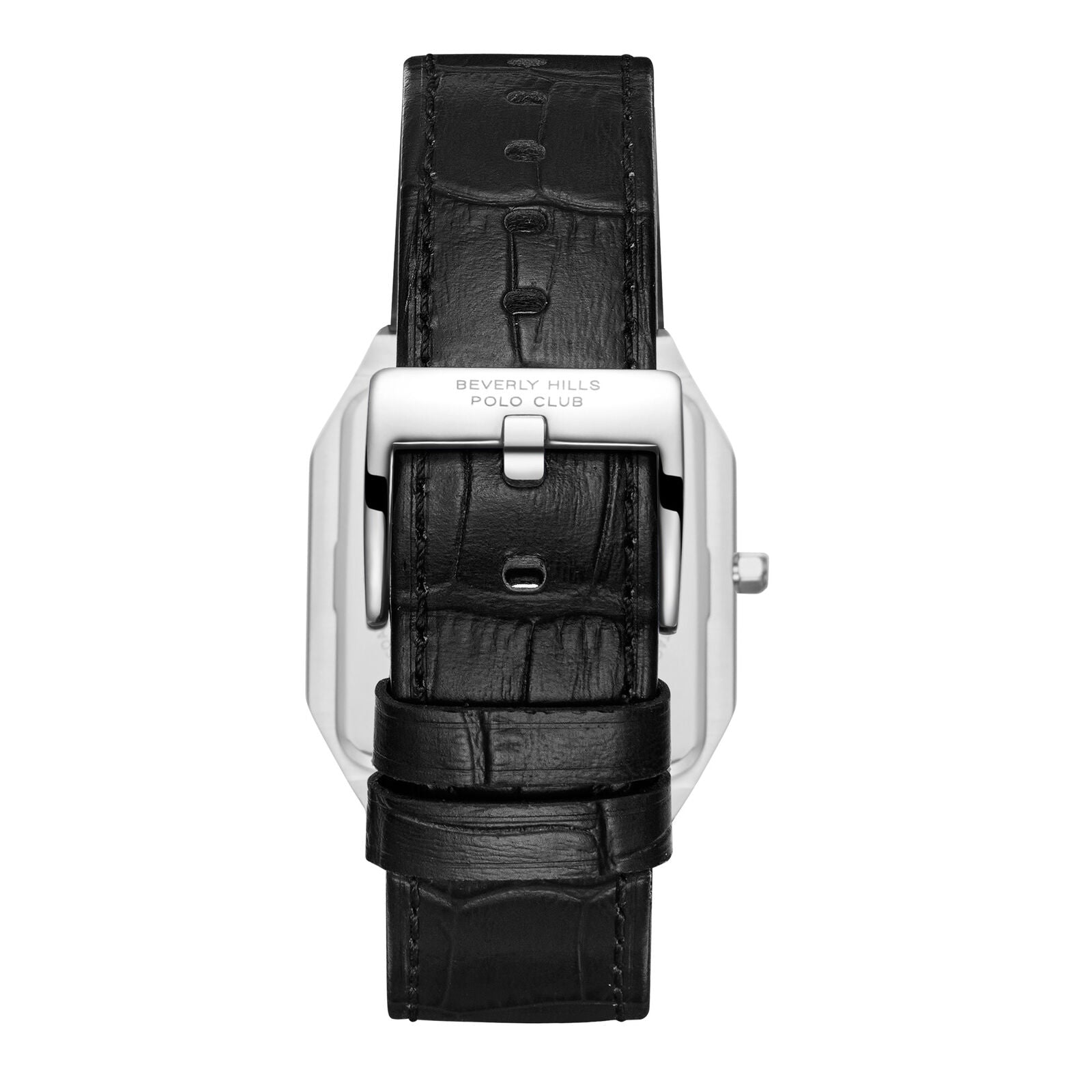 Beverly Hills Polo Club Slim Tech 5 Gold Dial Black Leather Watch BP3865X.211