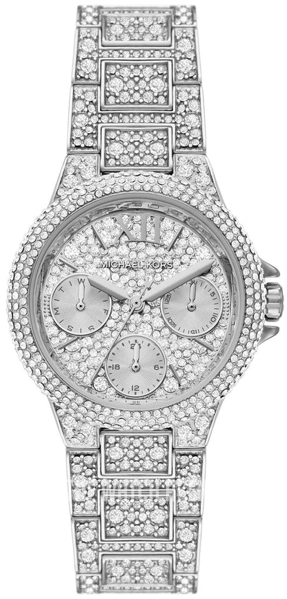 Watch Mini Camille Pavé Silver-Tone Women's Watch - MK6996