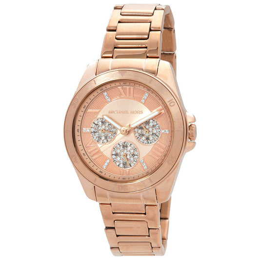Michael Kors Alek Quartz Rose Gold Dial Ladies Watch MK7264
