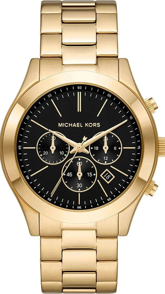 Michael Kors Slim Runway Chronograph Gold-Tone Stainless Steel Watch  - MK1068