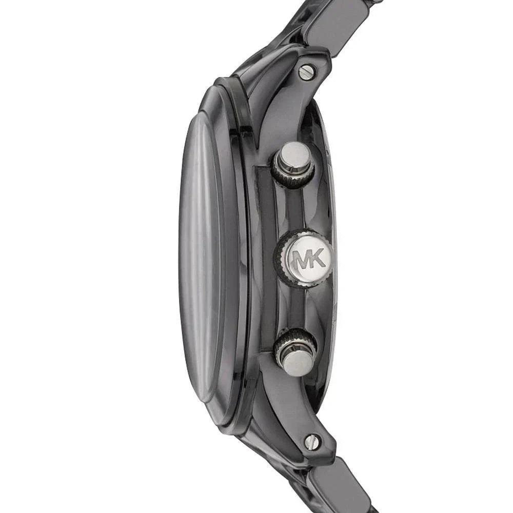 Michael Kors Ceramic Chronograph Black Women's Watch - MK5162