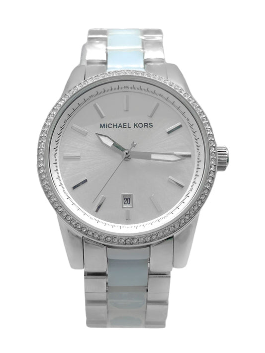 Michael Kors Parker Blue aand Silver Women's Watch - MK6348