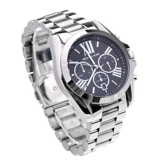 Michael Kors Bradshaw Chronograph Black Dial Silver Unisex Watch MK5705