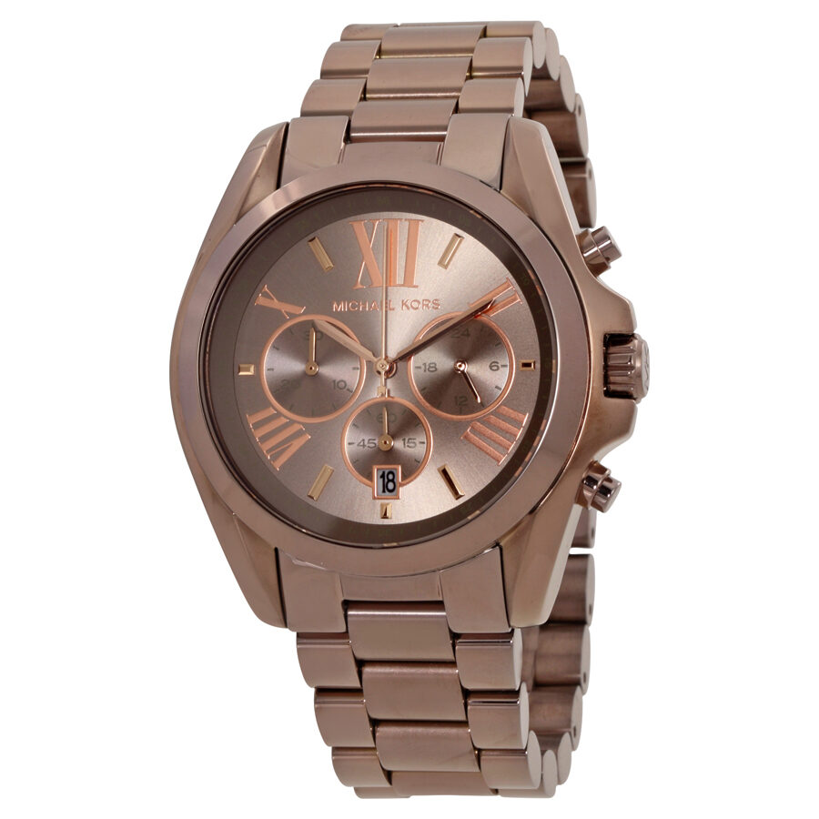 Michael Kors Oversized Bradshaw Chronograph Sable Tone Unisex Watch - MK6247