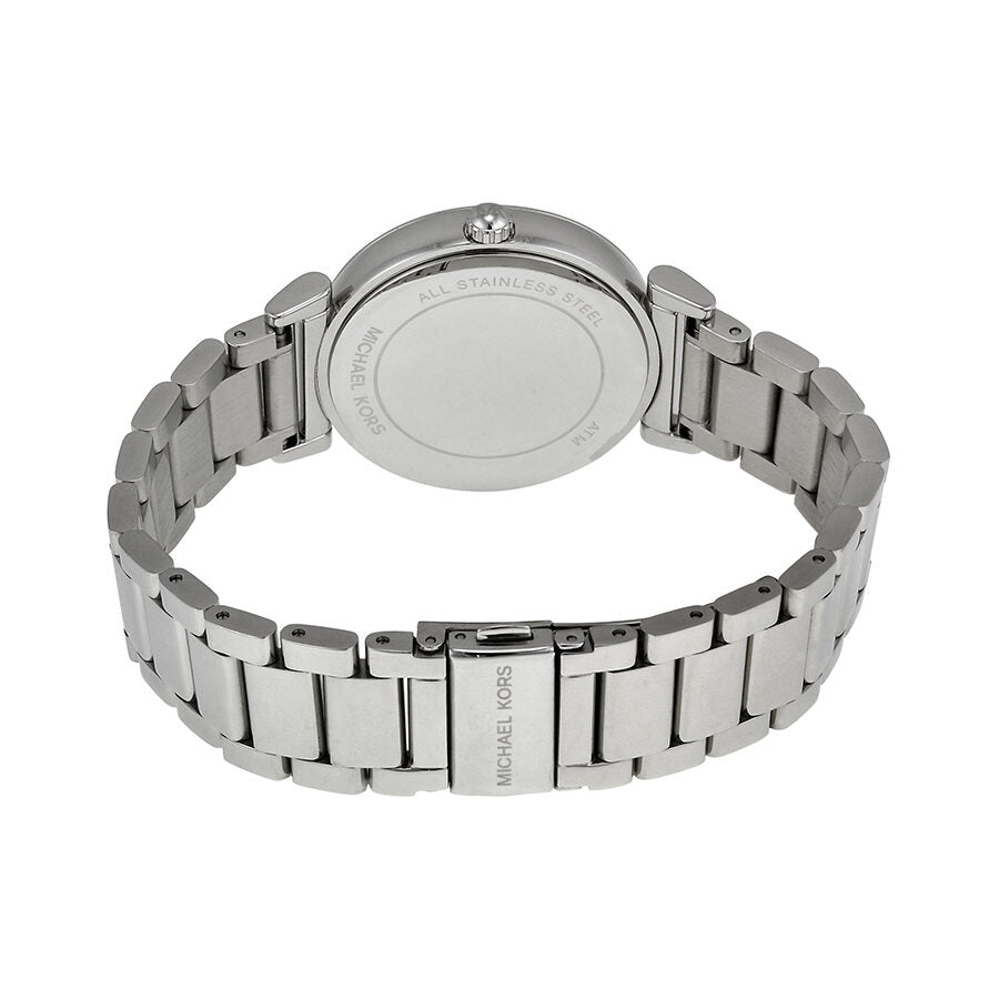 Michael Kors Caitlin Silver Crystal Pave Silver-Tone Women's Watch - MK3355