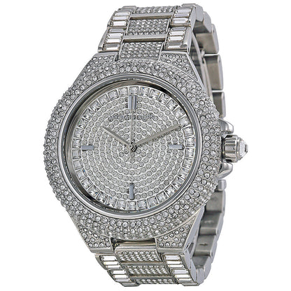 Michael Kors Camille Crystal Pave Dial Crystal Encrusted Silver-Tone Women's Watch - Mk5869