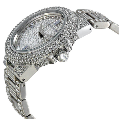 Michael Kors Camille Crystal Pave Dial Crystal Encrusted Silver-Tone Women's Watch - Mk5869