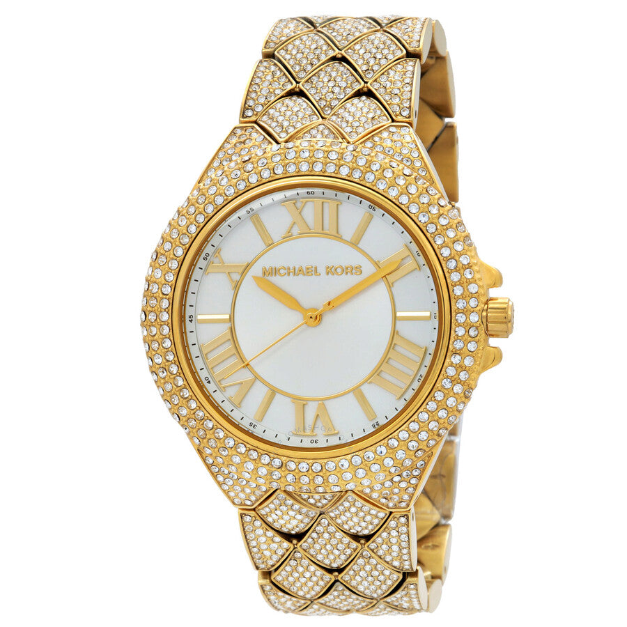 Michael Kors Camille Quartz Crystal White Dial Ladies Watch MK4800