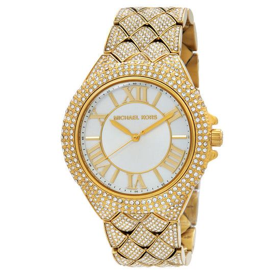 Michael Kors Camille Quartz Crystal White Dial Ladies Watch MK4800
