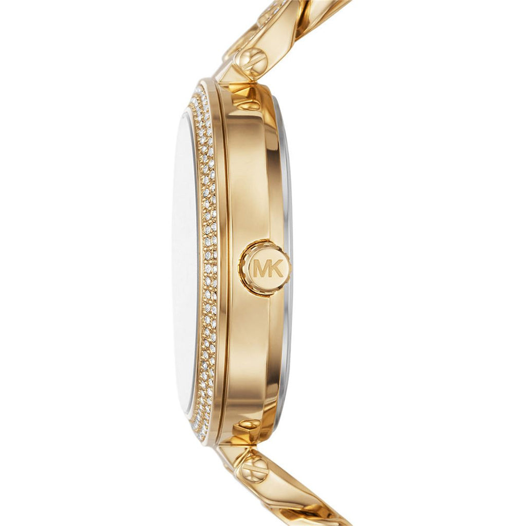 Michael Kors Catelyn Quartz Crystal Glitz Dial Gold-Tone Women's Watch - MK4674
