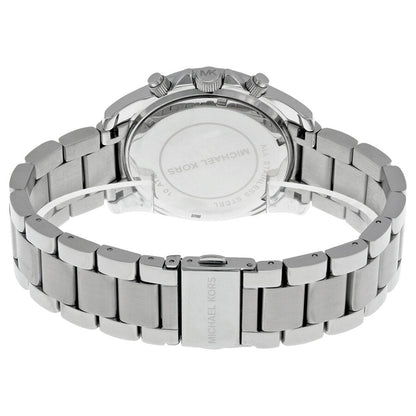 Michael Kors Chronograph White Crystal Silver-Tone Women's Watch - MK5165