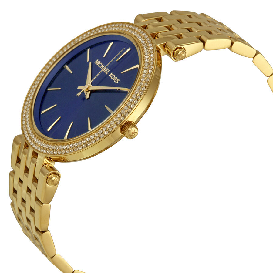 Michael Kors Darci Blue Dial Gold-tone Ladies Watch MK3406