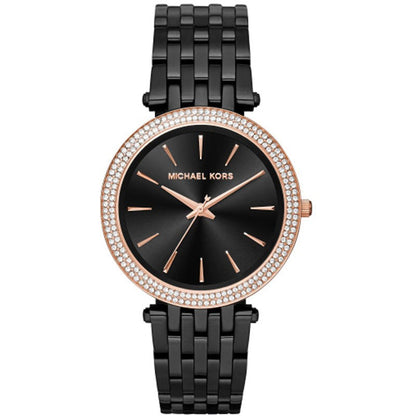 Michael Kors Darci Crystal Paved Black Dial Ladies Watch MK3407