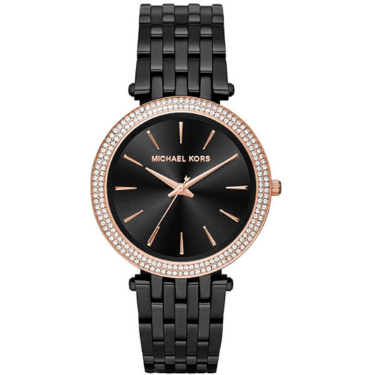 Michael Kors Darci Crystal Paved Black Dial Ladies Watch MK3407