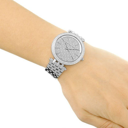Michael Kors Darci Crystal Pave Silver-Tone Women's Watch - MK3404