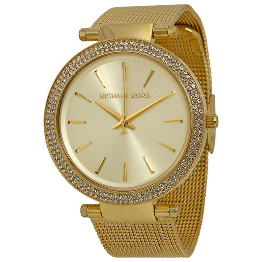 Michael Kors Darci Gold Mesh Women's Watch - MK3368