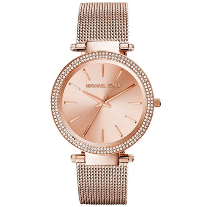 Michael Kors Darci Rose Gold Mesh Strap Women's Watch - MK3369