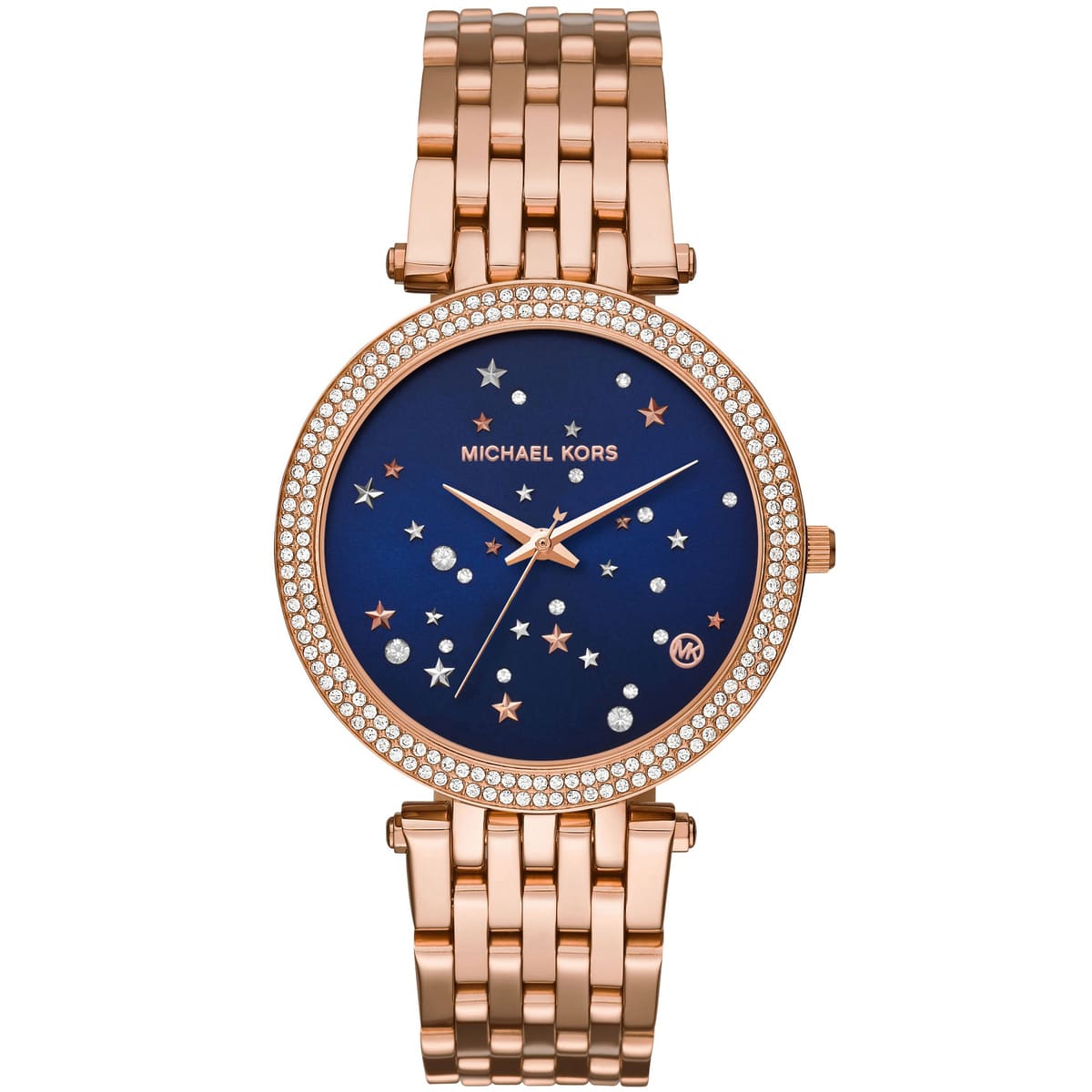 Michael Kors Rose Gold-Tone Darci Blue Dial Women's Watch - MK3728