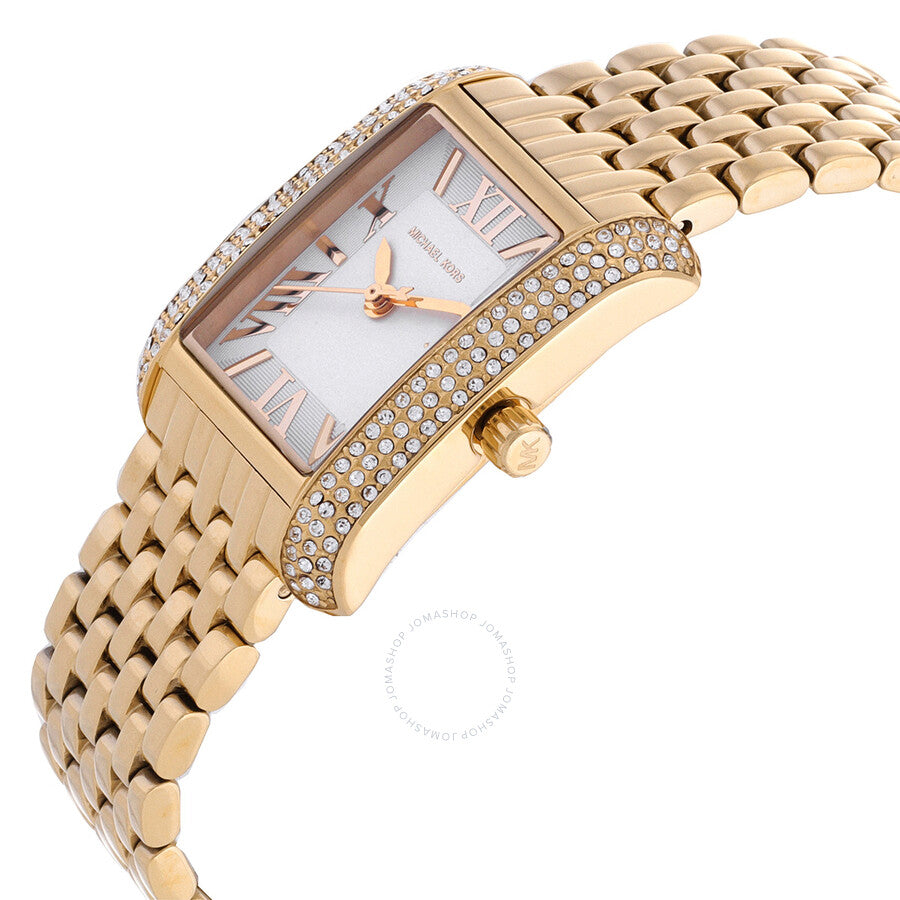 Michael Kors Emery Quartz Crystal White Dial Ladies Watch MK4826