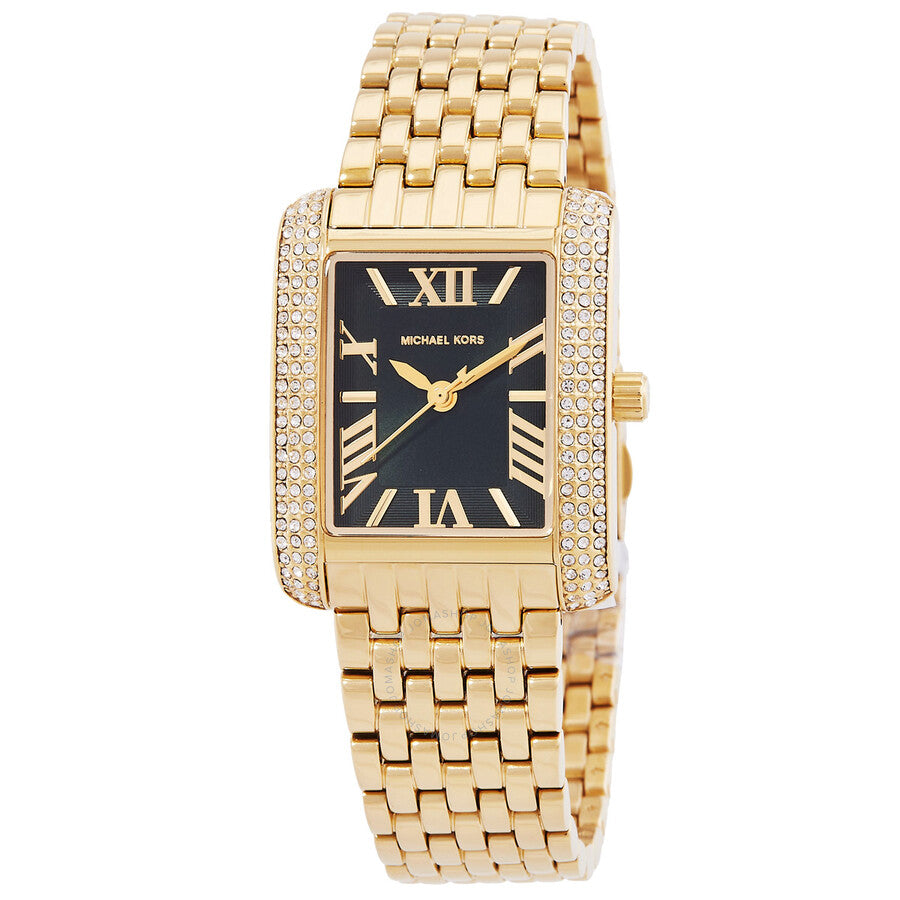 Michael Kors Emery Quartz Crystal Green Dial Ladies Watch MK4742