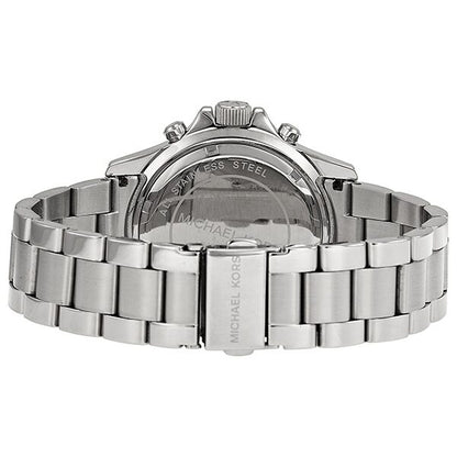 Michael Kors Everest Chronograph Black Dial Silver Women's Watch - MK5753