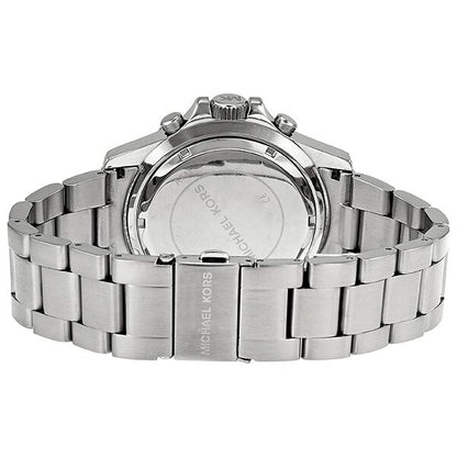 Michael Kors Everest Chronograph Black Dial Silver Men's Watch - MK8256
