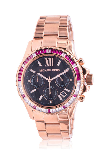 Michael Kors Everest Rose Gold-Tone Ladies Watch - MK6972