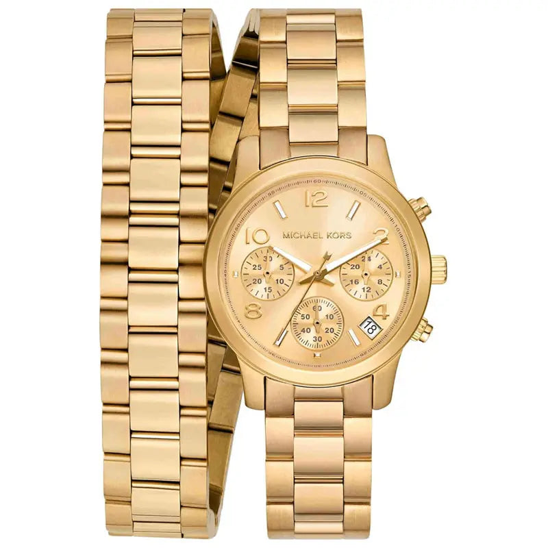Michael Kors Runway Gold-Tone Wrap Women's Watch - MK7452