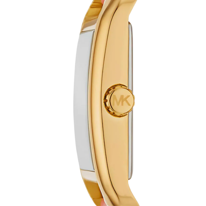 Michael Kors Petite Monroe Gold-Tone and Leather Women's Watch - MKO1060