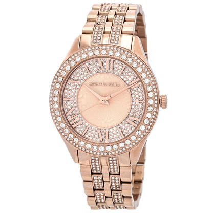 Michael Kors Harlowe Pave Rose-gold Women's Watch - MK4710