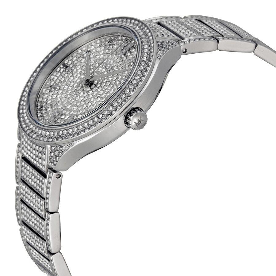 Michael Kors Kerry Crystal Pave Silver Women's Watch - MK3359