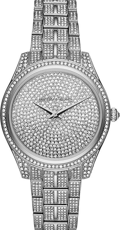 Michael Kors Lauryn Pave Silver-Tone Women's Watch - MK3717