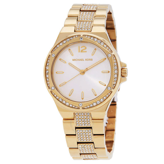 Michael Kors Lennox Quartz Crystal White Dial Ladies Watch MK7361