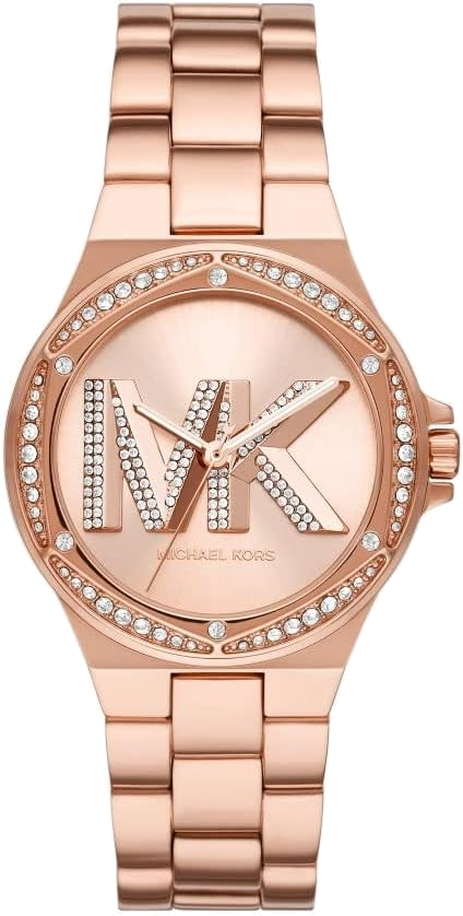 Michael Kors Lennox Three Hand Rose Gold-Tone Women's Watch - MK1063