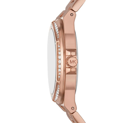 Michael Kors Lennox Three Hand Rose Gold-Tone Women's Watch - MK1063