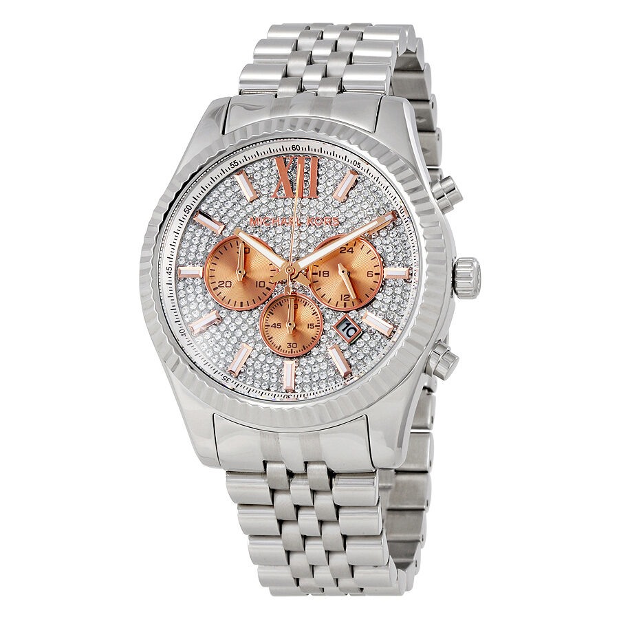 Michael Kors Lexington Diamond Chronograph Watch MK8515