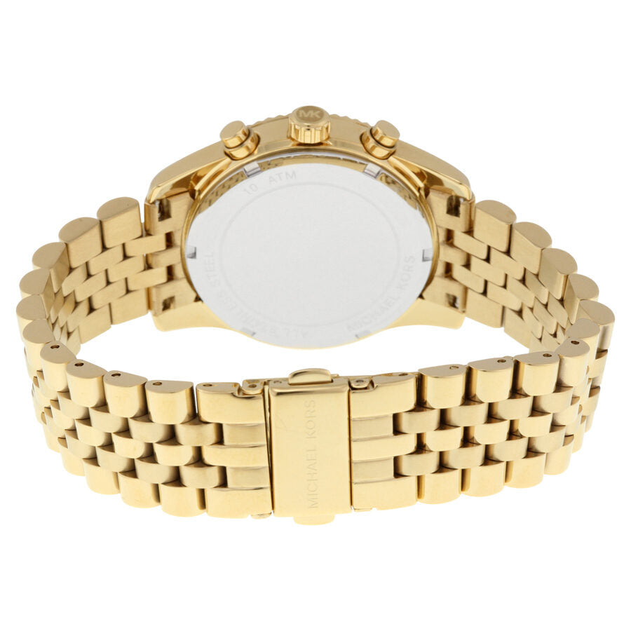 Michael Kors Lexington Chronograph Champagne Dial Ladies Watch MK5556