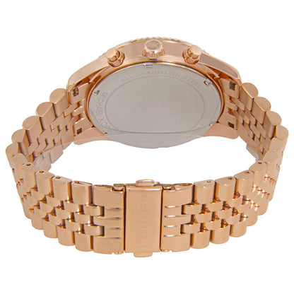 Michael Kors Lexington Chronograph Pave Rose Gold Women's Watch - MK8580