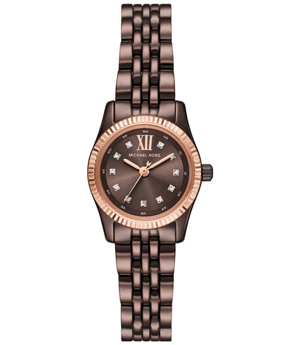 Michael Kors Petite Lexington Pavé Espresso-Tone Women's Watch - MK4844