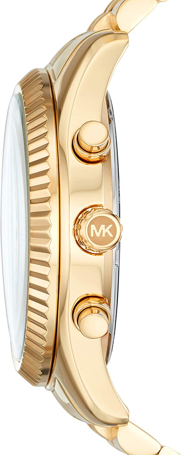 Michael Kors Lexington 44MM Chronograph Golden Watch MK8494 (Defect)
